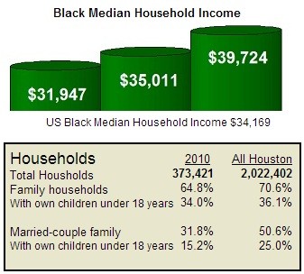 2010 Houston Black Household Chart